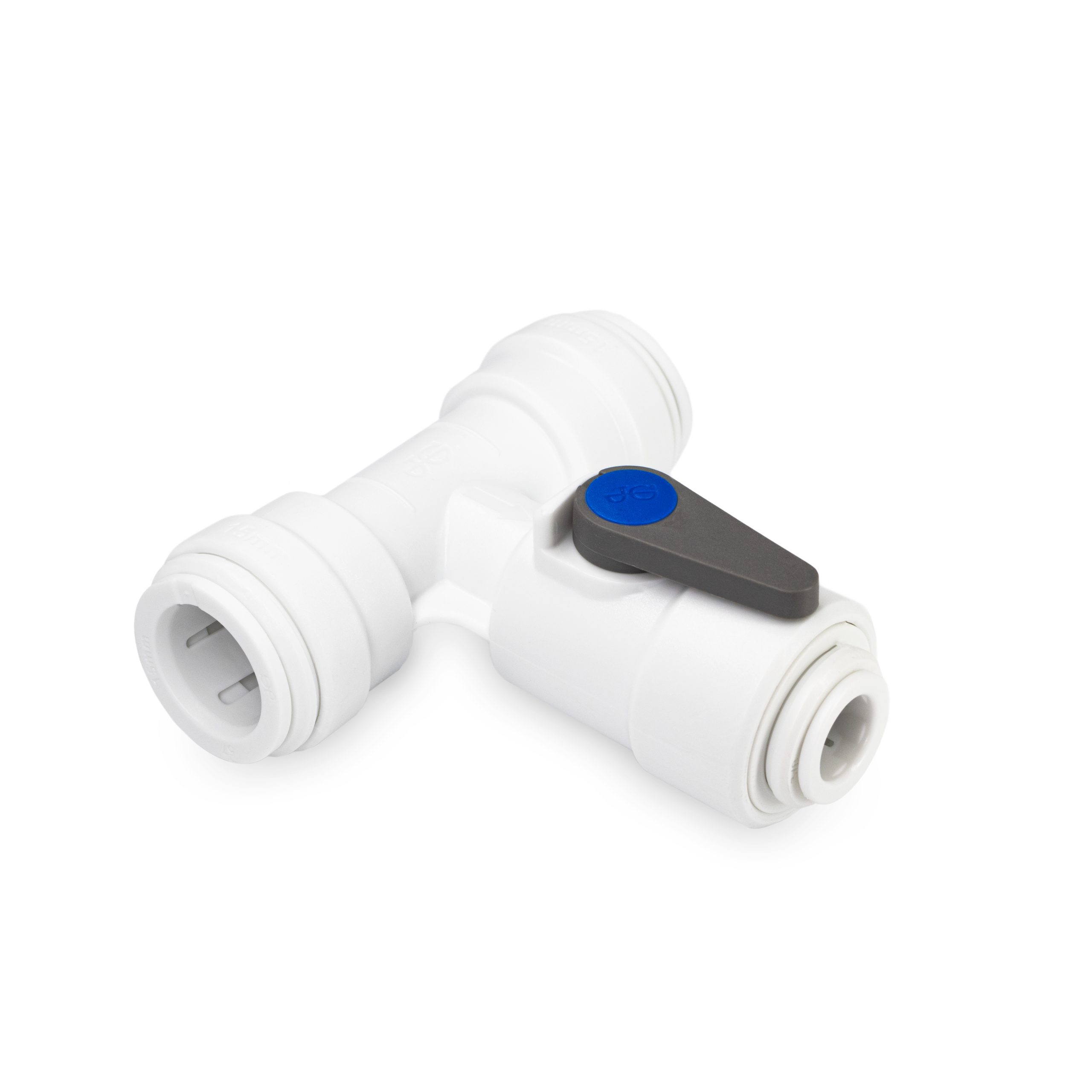 Acetan Angle Valve Tee - John Guest 15mm x 3/8 ASV4 - Image 2